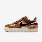 Dámská bota Nike Air Force 1 Shadow - Light British Tan/Pink Foam/Hemp/Černá