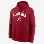 Alabama Arch Men's Nike College Pullover Hoodie - Crimson