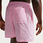 Shorts de playa o alberca con forro de ropa interior de 18 cm con textura acanalada para hombre Nike Swim Breaker