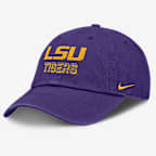 LSU On-Field Club Gameday Men's Nike College Adjustable Hat - Purple