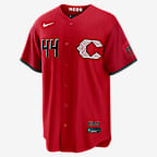 Elly De La Cruz Cincinnati Reds City Connect Men's Nike MLB Stadium Jersey - Red