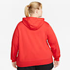 Sudadera con gorro sin cierre para mujer Nike Sportswear Club Fleece (talla grande)