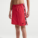 Shorts de playa o alberca con forro de ropa interior de 18 cm para niño talla grande Nike Swim Breaker Logo Tape