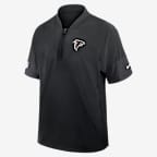 Atlanta Falcons Sideline Coach Men's Nike NFL 1/2-Zip Short-Sleeve Jacket