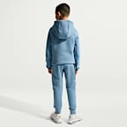 Fotbollshuvtröja Nike England Tech Fleece med hel dragkedja för ungdom (killar)