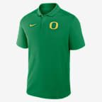 Polo universitario Nike Dri-FIT para hombre Oregon Primetime Victory Primary Logo - Verde