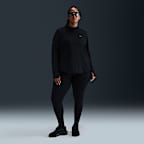 Nike Swift Dri-FIT UV løpeoverdel med kvart glidelås til dame (Plus Size)