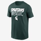 Playera universitaria Nike para hombre Michigan State Primetime Kinetic - Verde