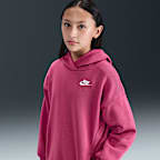 Sudadera con gorro sin cierre oversized para niños talla grande Nike Sportswear Club Fleece