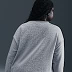 Sudadera de cuello redondo holgada para mujer (talla grande) Nike Sportswear Club Fleece