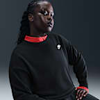 Nike Sportswear Club Fleece Women's Loose Crew-Neck Sweatshirt (Plus Size)