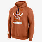 Texas Courtside Men's Nike Dri-FIT College Pullover Hoodie - Burnt Orange