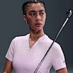 Polo de golf de manga corta Dri-FIT Blade Jacquard para mujer Nike Tour