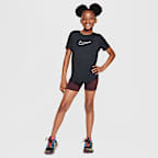 Nike One Fitted Older Kids' (Girls') Dri-FIT Short-Sleeve Top