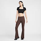 Nike Sportswear Chill Knit Women's Tight Cropped Mini-Rib 2-in-1 Top