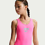 Traje de baño de una pieza con espalda en forma de U para niña talla grande Nike Swim