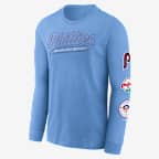Philadelphia Phillies Cooperstown Knockout Men's Nike MLB Long-Sleeve T-Shirt