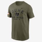 Playera universitaria Nike Dri-FIT para hombre Duke Blue Devils Military Appreciation Team Issue