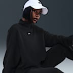 Nike Sportswear Phoenix Plush Parte de arriba oversize de tejido Fleece con cuello redondo - Mujer