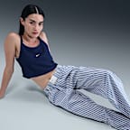 Nike Sportswear Chill Poplin Women's Mid-Rise Loose Striped Pants