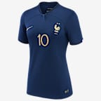 France National Team 2022/23 Stadium Home (Kylian Mbappe) Women's Nike Dri-FIT Soccer Jersey
