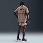 Nike Dri-FIT UV Kurzarm-Laufoberteil mit Knopfleiste (Herren)