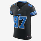 Aidan Hutchinson Detroit Lions Men's Nike Dri-FIT NFL Elite Football Jersey - Black
