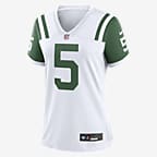 Garrett Wilson New York Jets Women's Nike NFL Game Football Jersey - White