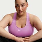 Nike Swoosh 中度支撐型女款襯墊運動內衣 (加大尺寸)