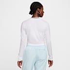Nike Sportswear Chill Knit Women's Slim Long-Sleeve Cropped Graphic T-Shirt