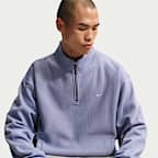 Nike Solo Swoosh Fleece-Oberteil mit Viertelreißverschluss (Herren)