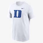 Playera universitaria Nike para hombre Duke Blue Devils Primetime Logo - Blanco