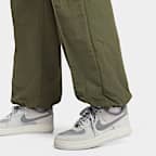 나이키 스포츠웨어 에브리씽 우븐 여성 미드라이즈 오픈 헴 팬츠