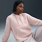 Γυναικεία πλεκτή μπλούζα με κουκούλα σε ριχτή γραμμή Nike Sportswear Phoenix Cozy Bouclé