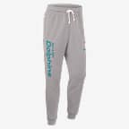 Pants Nike Dri-FIT de la NFL de pierna entallada para hombre Miami Dolphins Ground Game Sideline - Gris