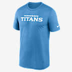 Tennessee Titans Primetime Legend Wordmark Men's Nike Dri-FIT NFL T-Shirt - Light Blue