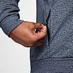 Nike Primary Fleece Sudadera con gorro sin cierre de alto rendimiento Dri-FIT con protección UV para hombre