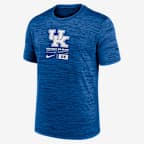 Kentucky Wildcats Campus Center Block Velocity Men's Nike Dri-FIT College T-Shirt - Royal