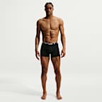 Nike Essential Cotton Stretch Men's Dri-FIT Trunks (3-Pack) - Black