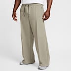 Pants de tejido Fleece de piernas anchas para hombre Nike Tech