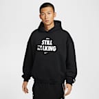 LeBron 'Shut Up and Dribble' Men's Nike Therma-FIT Brushed Pullover Basketball Hoodie - Black