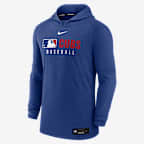 Sudadera con gorro sin cierre Nike Dri-FIT de la MLB para hombre Chicago Cubs Authentic Collection