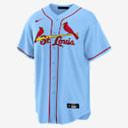 Nolan Arenado St. Louis Cardinals Men's Nike MLB Replica Jersey - Light Blue