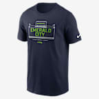 Seattle Seahawks Local Essential Men's Nike NFL T-Shirt - Navy