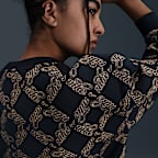 Nike Sportswear Club Fleece Big Kids' (Girls') Oversized Printed Crewneck Sweatshirt