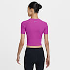Nike One Fitted Women's Dri-FIT Short-Sleeve Cropped Top