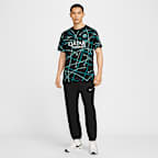 インテル ミラノ アカデミー プロ メンズ ナイキ Dri-FIT サッカー プレマッチ ショートスリーブ トップ