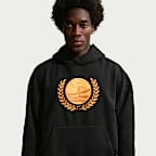 Sudadera con gorro sin cierre de básquetbol Therma-FIT cepillada para hombre LeBron "Out For Redemption" - Negro