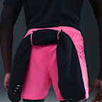 Shorts de correr Dri-FIT ADV de 13 cm con forro de ropa interior para hombre Nike Trail Second Sunrise