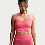 나이키 프로 심리스 여성 드라이 핏 크롭 탱크 탑